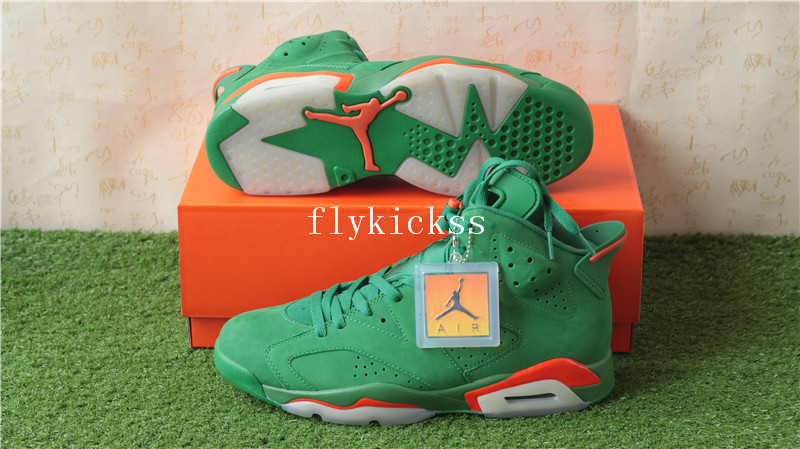 Authentic Air Jordan 6 Gatorade Green